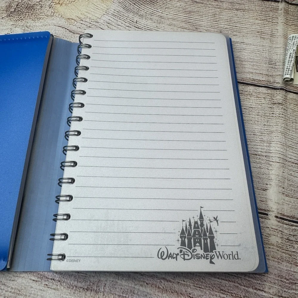 Disney World Parks Magic Kingdom Light-up Castle‎ And Tinkerbell Notebook
